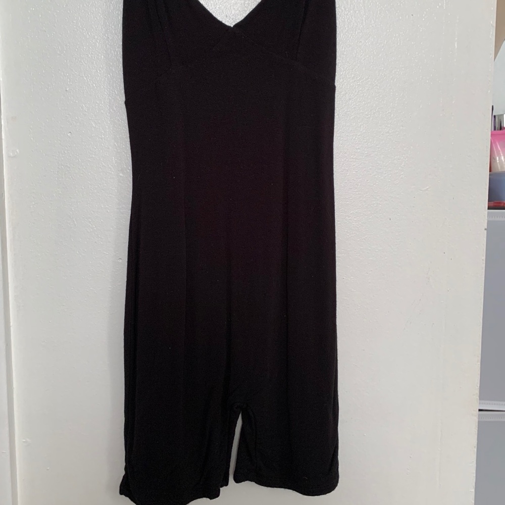 A black sexy shorts romper!